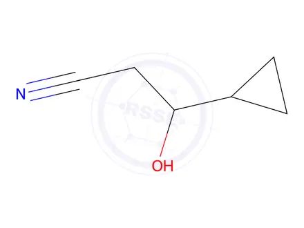 Chemical structure of 3-Cyclopropyl-3-hydroxypropanenitrile