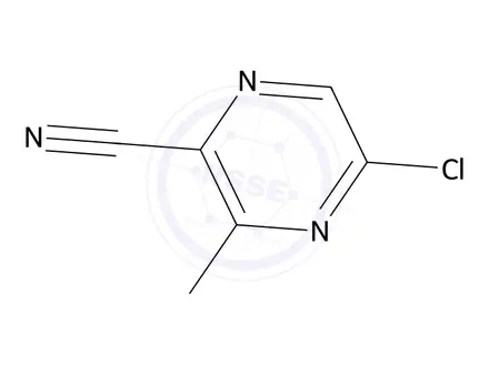 Chemical structure of 5-Chloro-3-methylpyrazine-2-carbonitrile