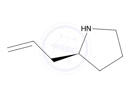 Chemical structure of (S)-2-allylpyrrolidine