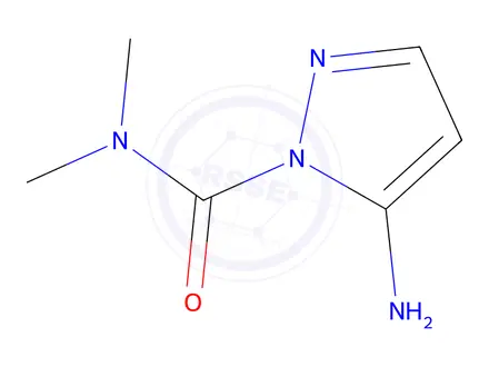 Chemical structure of 5-amino-N,N-dimethyl-1H-pyrazole-1-carboxamide