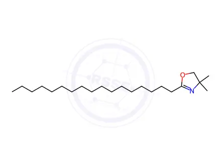 Chemical structure of Oxazole, 2-heptadecyl-4,5-dihydro-4,4-dimethyl-
