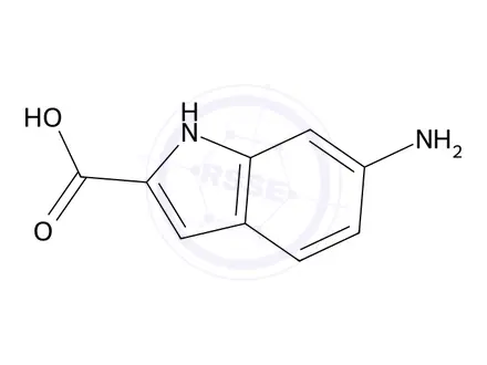 Chemical structure of 6-Amino-1H-indole-2-carboxylic acid