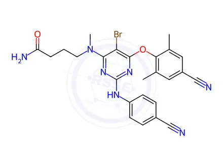 Chemical structure of Etravirine-Impurity A