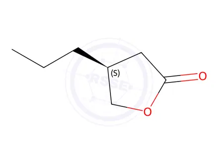 Chemical structure of (4S)-4-Propyloxolan-2-one