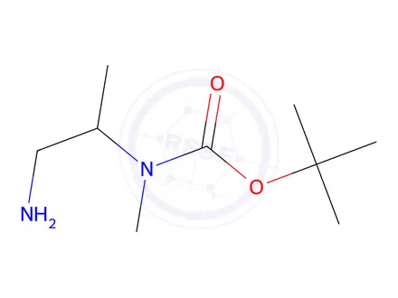 Chemical structure of tert-butyl N-(1-aminopropan-2-yl)-N-methylcarbamate