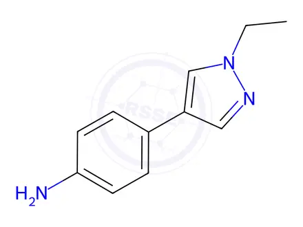 Chemical structure of 4-(1-Ethyl-1h-pyrazol-4-yl)aniline
