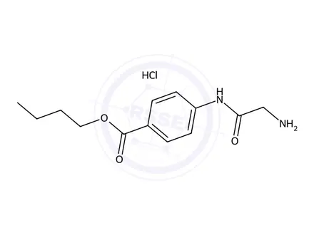 Chemical structure of Butyl 4-(2-aminoacetamido)benzoate hydrochloride