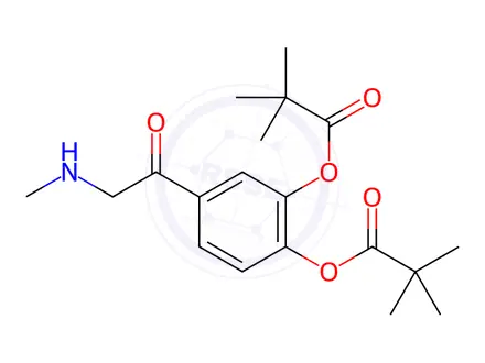Chemical structure of Dipivefrine Hydrochloride Impurity 5 (Dipivefrine Hydrochloride EP Impurity E)