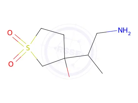 Chemical structure of 3-(1-Aminopropan-2-yl)-3-hydroxytetrahydrothiophene 1,1-dioxide