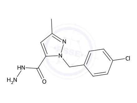 Chemical structure of 1-(4-Chlorobenzyl)-3-methyl-1H-pyrazole-5-carbohydrazide