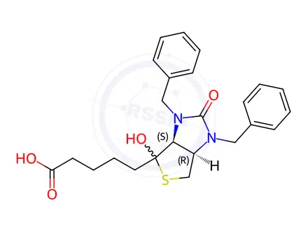 Chemical structure of Biotin Impurity 92