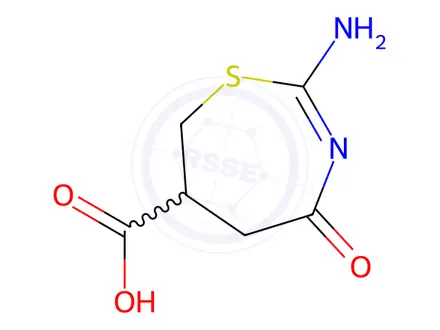 Chemical structure of 1,3-Thiazepine-6-carboxylicacid,2-amino-4,5,6,7-tetrahydro-4-oxo-(9CI)