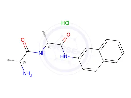Chemical structure of H-D-Ala-D-Ala-bNA·HCl