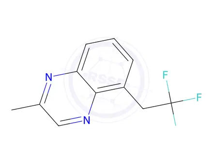 Chemical structure of 2-Methyl-8-(2,2,2-trifluoroethyl)quinoxaline