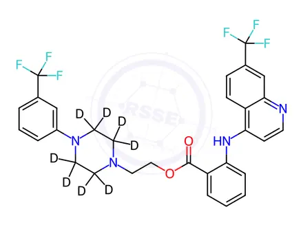 Chemical structure of Antrafenine-d8 Dihydrochloride