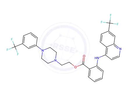 Chemical structure of Antrafenine