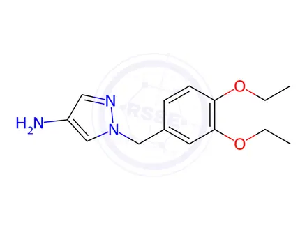 Chemical structure of 1-(3,4-Diethoxybenzyl)-1h-pyrazol-4-amine