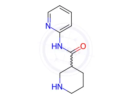 Chemical structure of N-(pyridin-2-yl)piperidine-3-carboxamide dihydrochloride