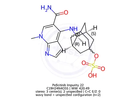 Chemical structure of Peficitinib Impurity 22