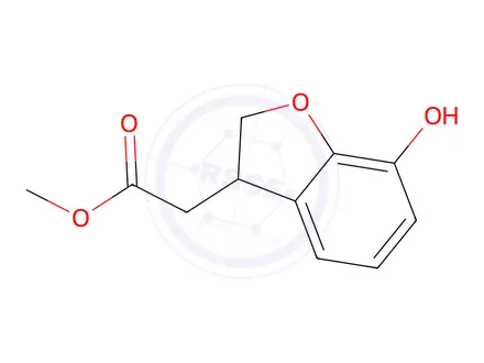 Chemical structure of (7-Hydroxy-2,3-dihydro-benzofuran-3-yl)-acetic Acid methyl ester