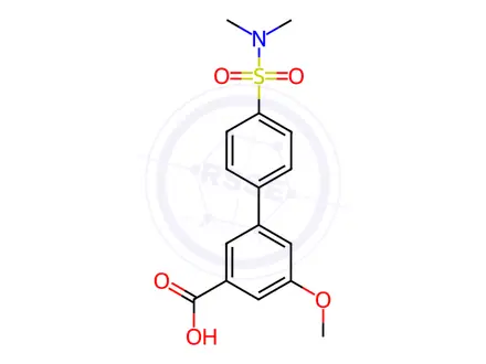 Chemical structure of 3-(4-N,N-Dimethylsulfamoylphenyl)-5-methoxybenzoic acid