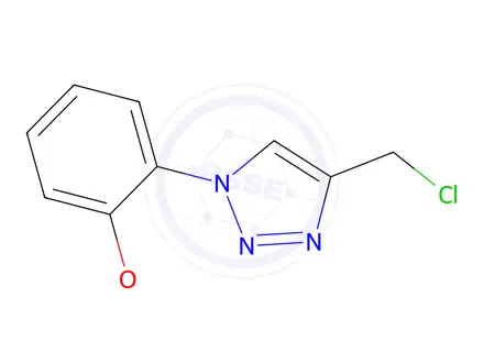 Chemical structure of 4-(Chloromethyl)-1-(2-methoxyphenyl)-1H-1,2,3-triazole