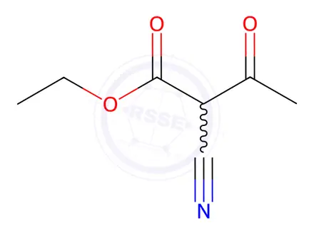 Chemical structure of Ethyl 2-Cyano-3-oxobutanoate