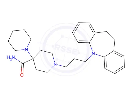 Chemical structure of Carpipramine Dihydrochloride