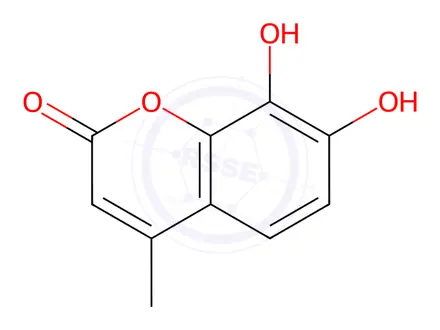 Chemical structure of 7,8-Dihydroxy-4-methylcoumarin