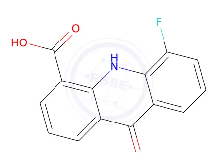 Chemical structure of 5-Fluoro-9-oxo-9,10-dihydroacridine-4-carboxylic Acid