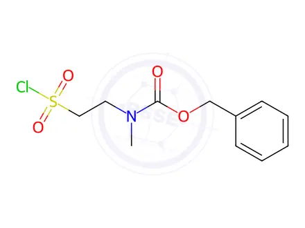 Chemical structure of Benzyl N-[2-(chlorosulfonyl)ethyl]-N-methylcarbamate
