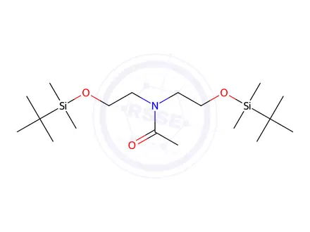 Chemical structure of N,N-Bis(2-((tert-butyldimethylsilyl)oxy)ethyl)acetamide
