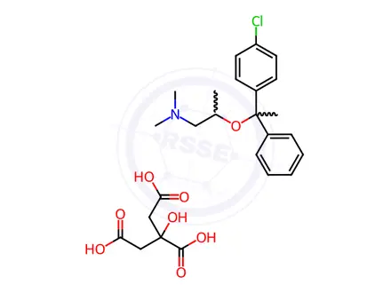 Chemical structure of Mecloxamine Citrate