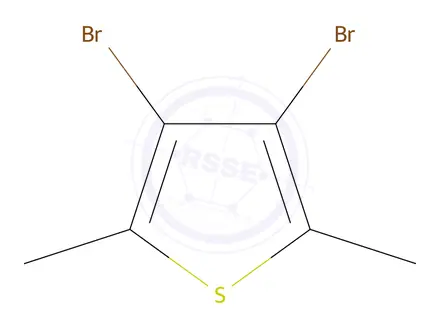 Chemical structure of 3,4-Dibromo-2,5-dimethylthiophene