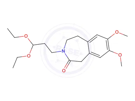 Chemical structure of 3-(3,3-diethoxypropyl)-7,8-dimethoxy-1,3,4,5-tetrahydro-2H-benzo[d]azepin-2-one
