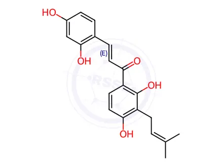 Chemical structure of Morachalcone A