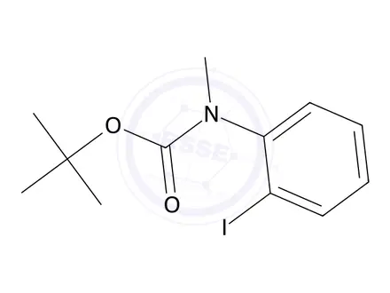 Chemical structure of tert-Butyl (2-iodophenyl)(methyl)carbamate