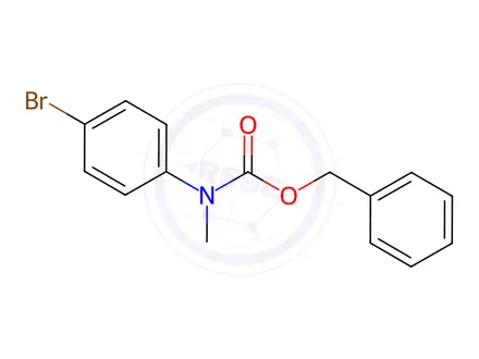 Chemical structure of benzyl N-(4-bromophenyl)-N-methylcarbamate