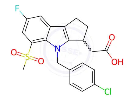 Chemical structure of Laropiprant Impurity 1