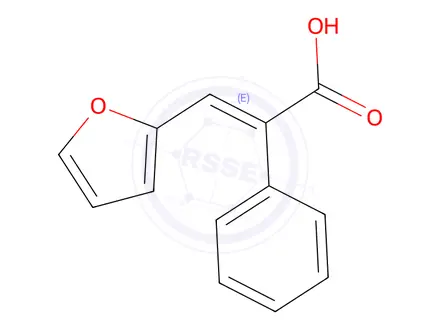 Chemical structure of 3-(2-Furyl)-2-phenylacrylic Acid