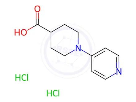 Chemical structure of 1-(Pyridin-4-yl)piperidine-4-carboxylic acid dihydrochloride