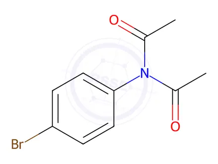 Chemical structure of N-acetyl-N-(4-bromophenyl)acetamide