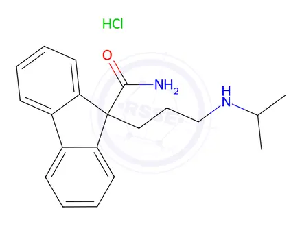 Chemical structure of Indecainide HCl