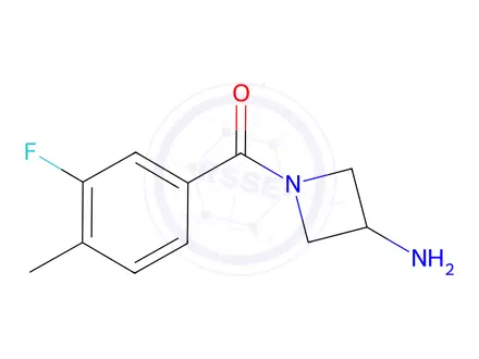 Chemical structure of (3-Aminoazetidin-1-yl)(3-fluoro-4-methylphenyl)methanone