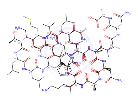 Chemical structure of Dermaseptin-S4