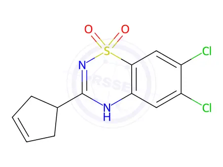 Chemical structure of pazoxide
