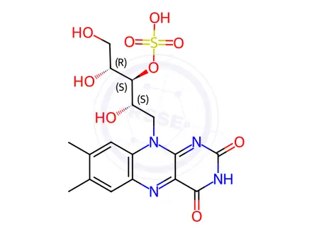 Chemical structure of riboflavin 3'-sulfate