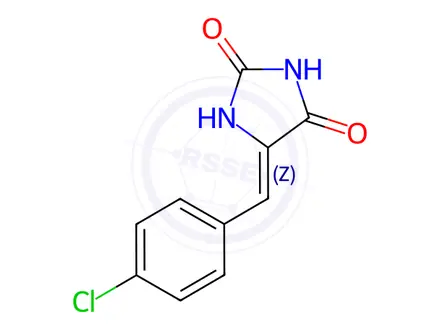 Chemical structure of 4-chloroÂbenzÂalhydantoin
