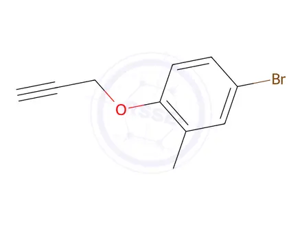 Chemical structure of 4-Bromo-2-methyl-1-(prop-2-yn-1-yloxy)benzene