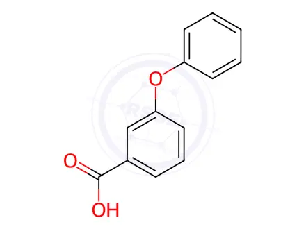 Chemical structure of 3-Phenoxybenzoic acid